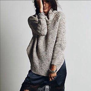 Free People Dylan tweed turtleneck